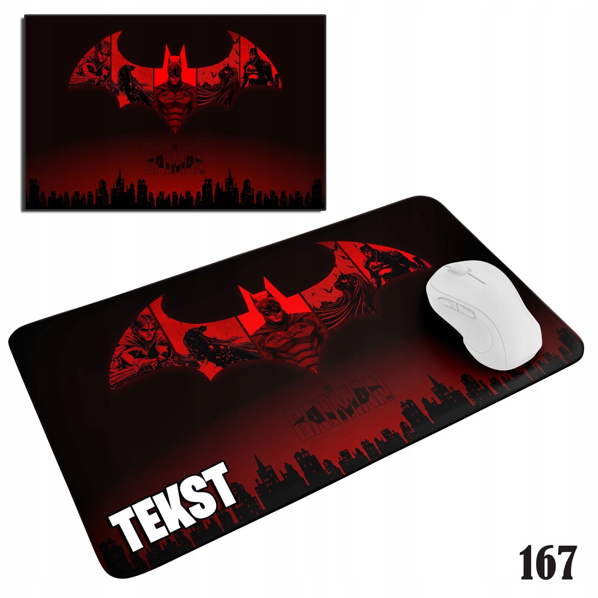 PODKŁADKA POD MYSZKĘ MYSZ WZORY DO WYBORU - BATMAN DC MARVEL 29x36cm