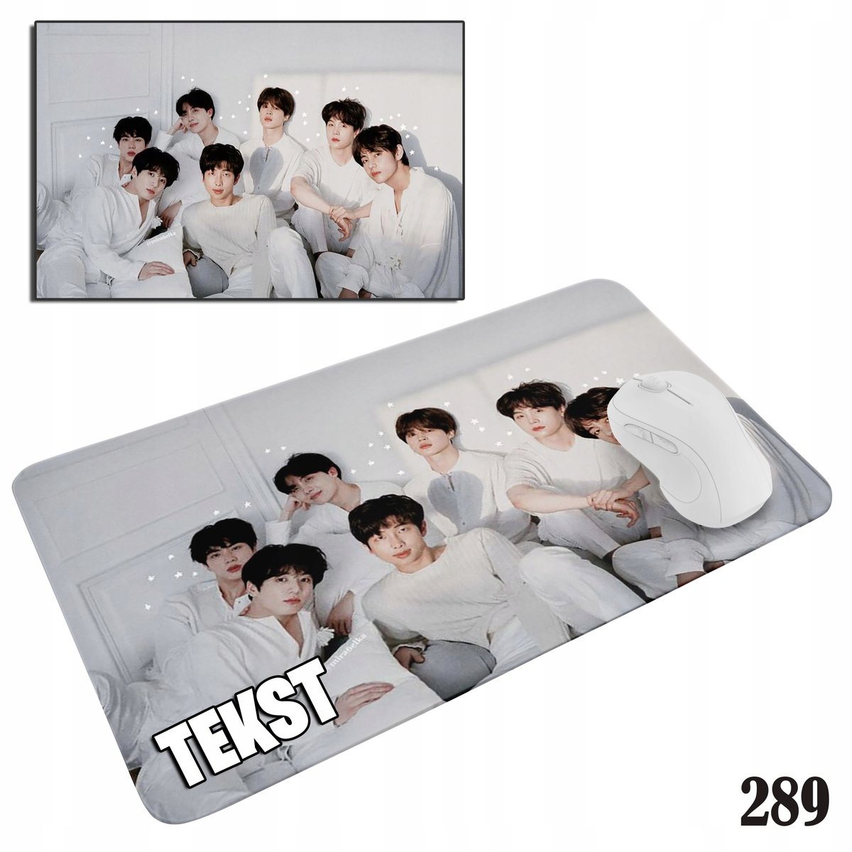 PODKŁADKA POD MYSZKĘ MYSZ WZORY DO WYBORU - BLACKPINK BTS KPOP POP 29x36cm