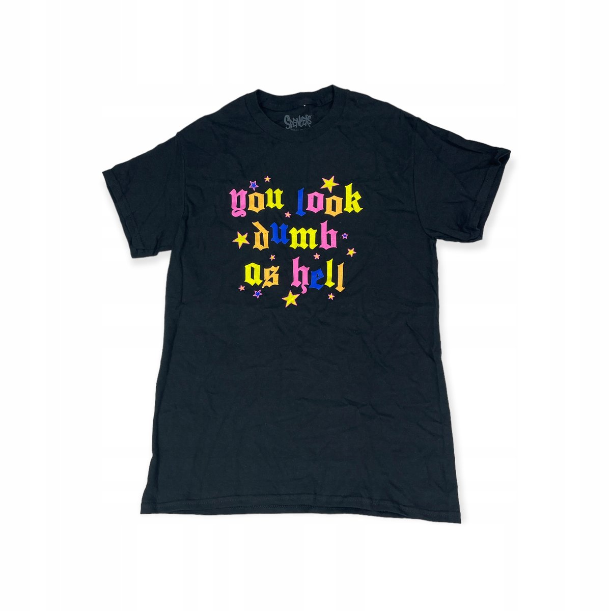 Koszulka T-shirt męski SPENCER'S czarny napisy M