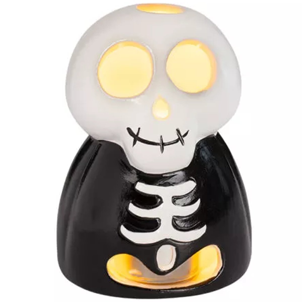 Świecznik Halloween Lampion Szkielet Na Małe Podgrzewacze Lub Tealight Led