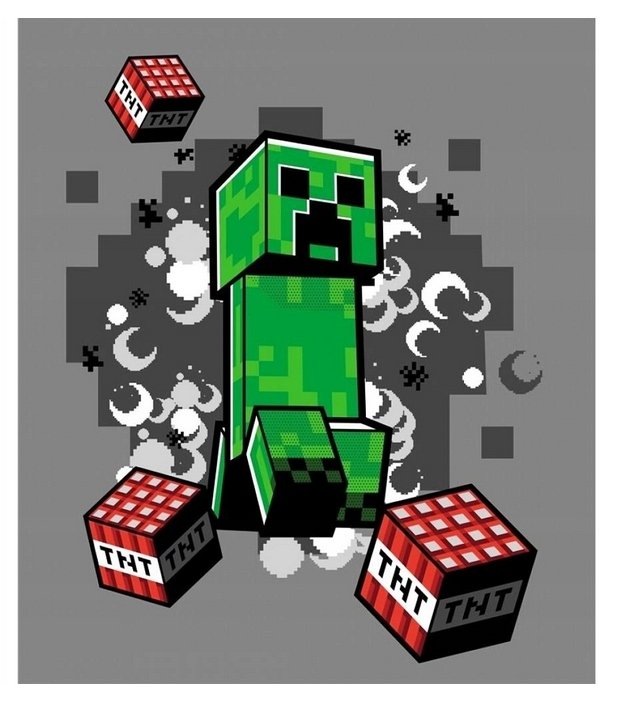 Koc pluszowy Minecraft gra 130x160 CM Ciepły Lekki Pled do Przedszkola