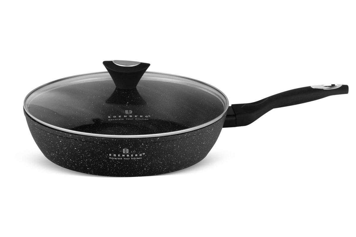 Patelnia marmurkowa 20cm z pokrywką EB-5713