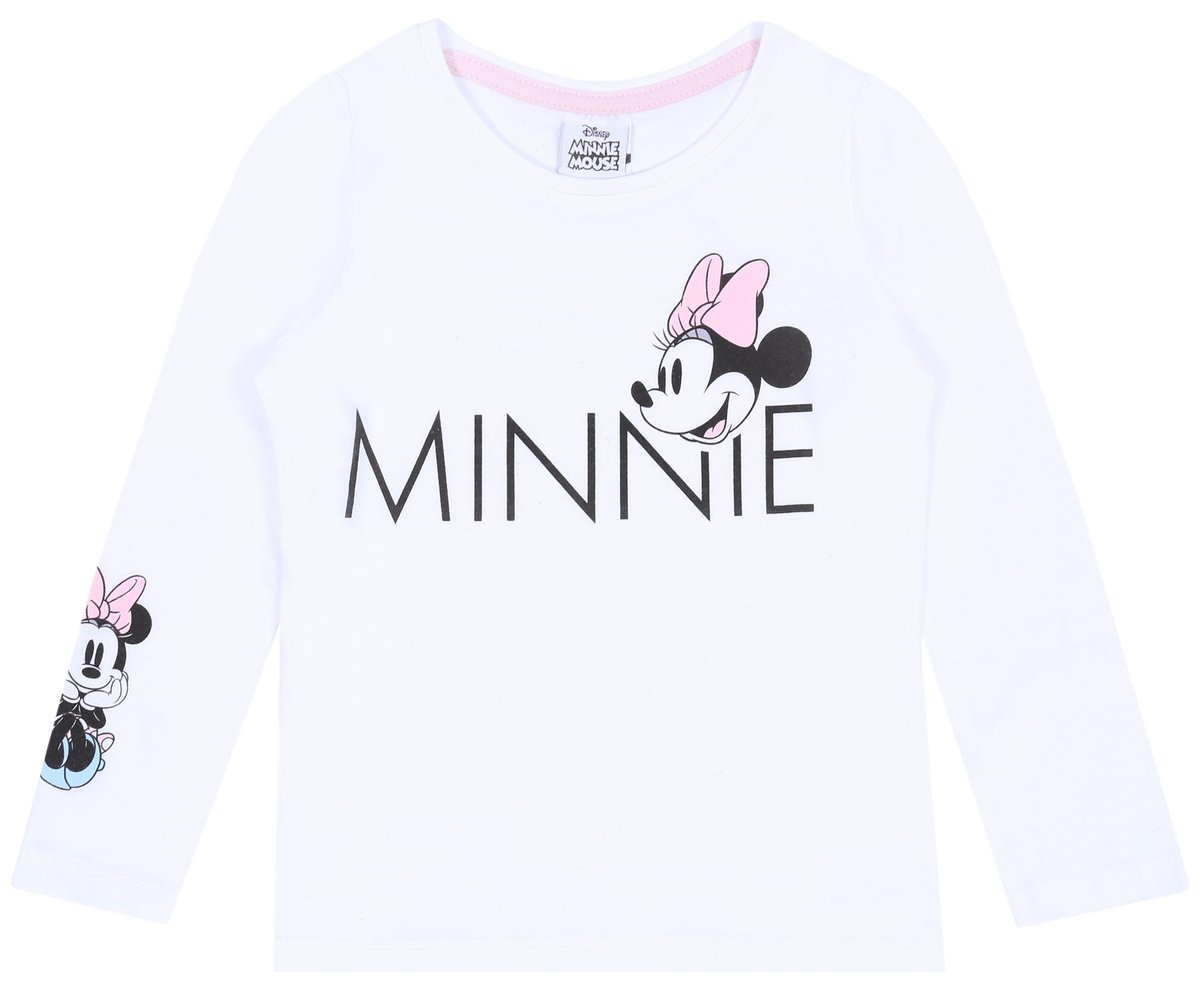 Biała, dziewczęca bluzka Minnie DISNEY 7 lat 122 cm