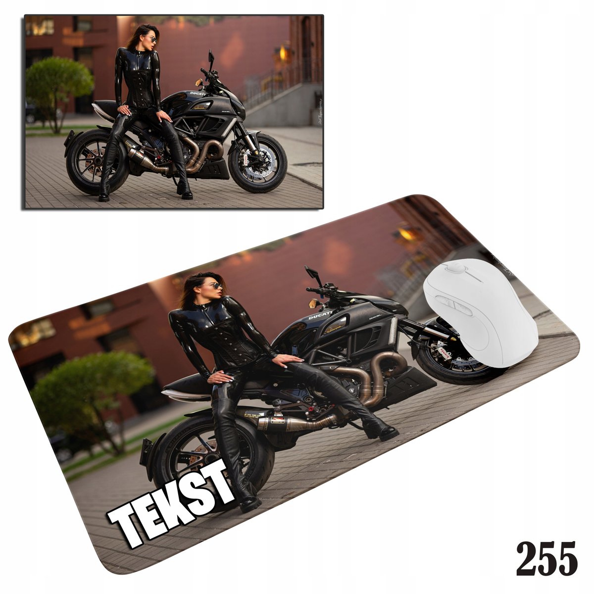 PODKŁADKA POD MYSZKĘ MYSZ WZORY DO WYBORU - MOTOR MOTORY PASJA 29x36cm