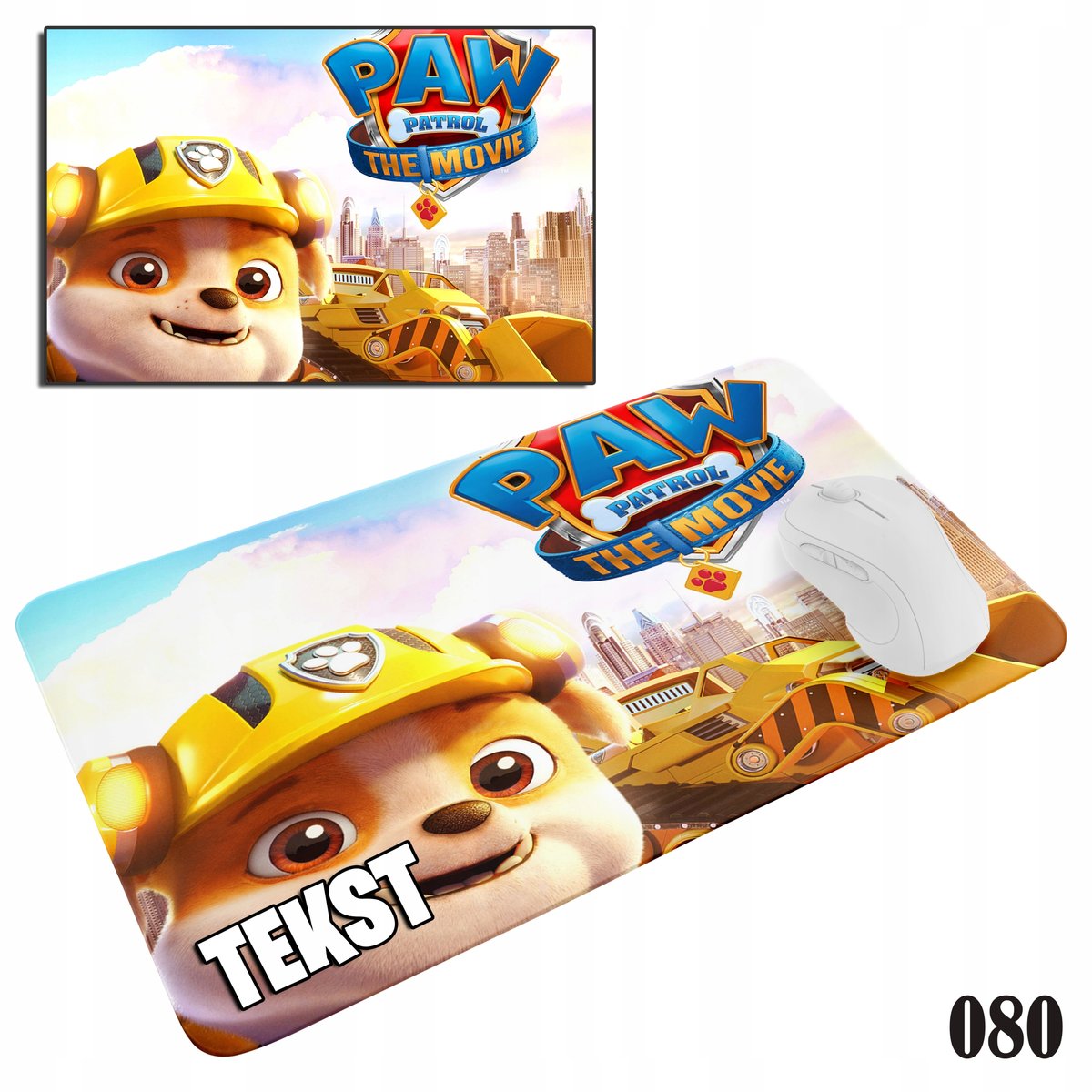 PODKŁADKA POD MYSZKĘ MYSZ WZORY DO WYBORU - PAW PSI PATROL 20x24cm