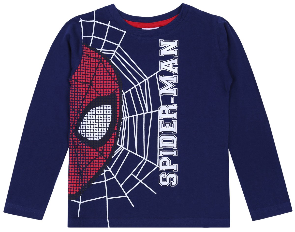 Granatowa, chłopięca bluzka z motywem Spider-Man 8 lat 128 cm