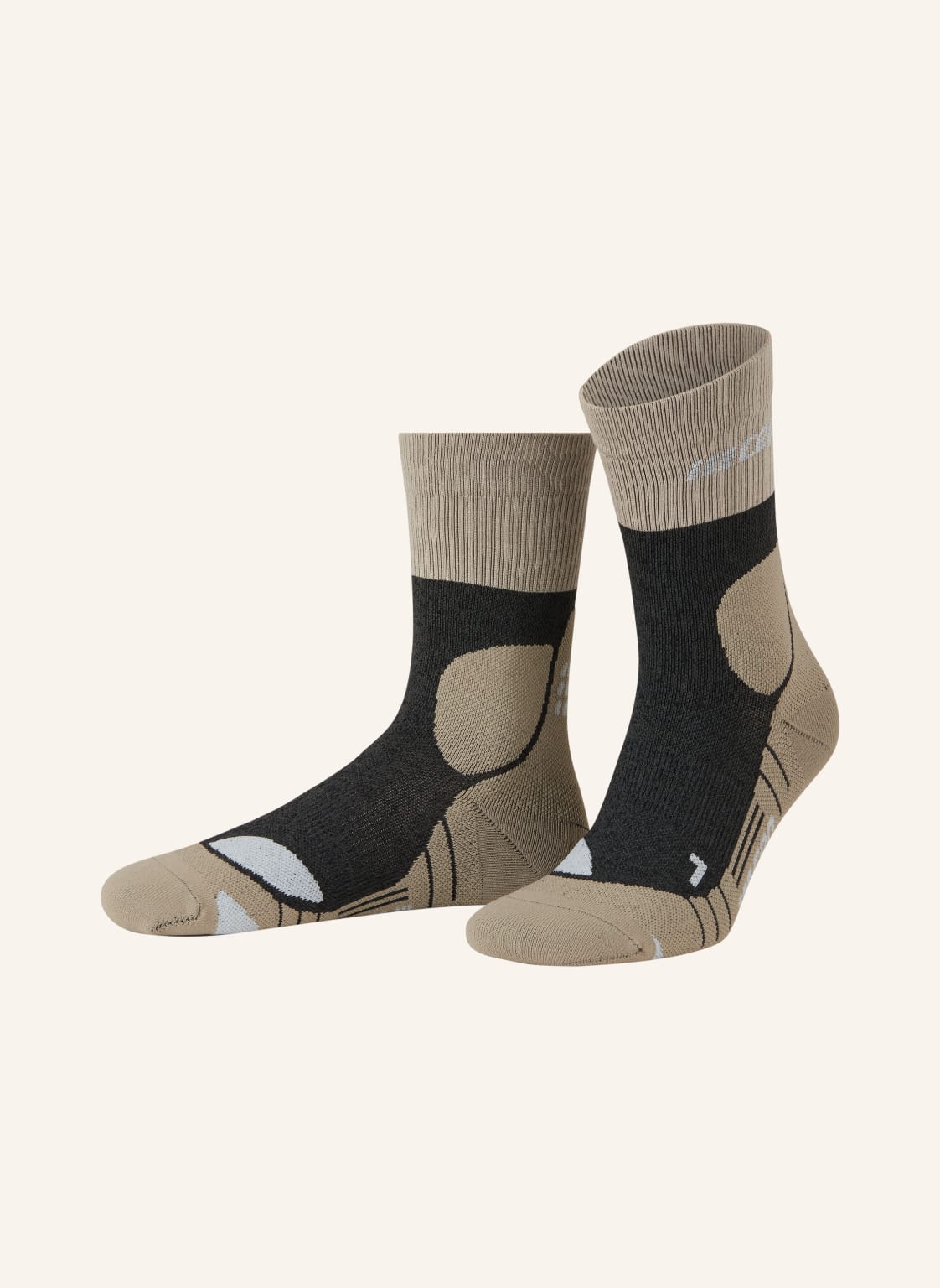 Cep Skarpety Trekkingowe Merino Compression Socks Hiking beige