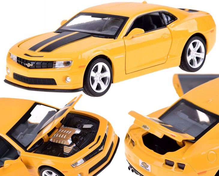Autko Sportowe Samochód Auto Chevrolet Camaro Światło Dźwięk Metalowe 1:32