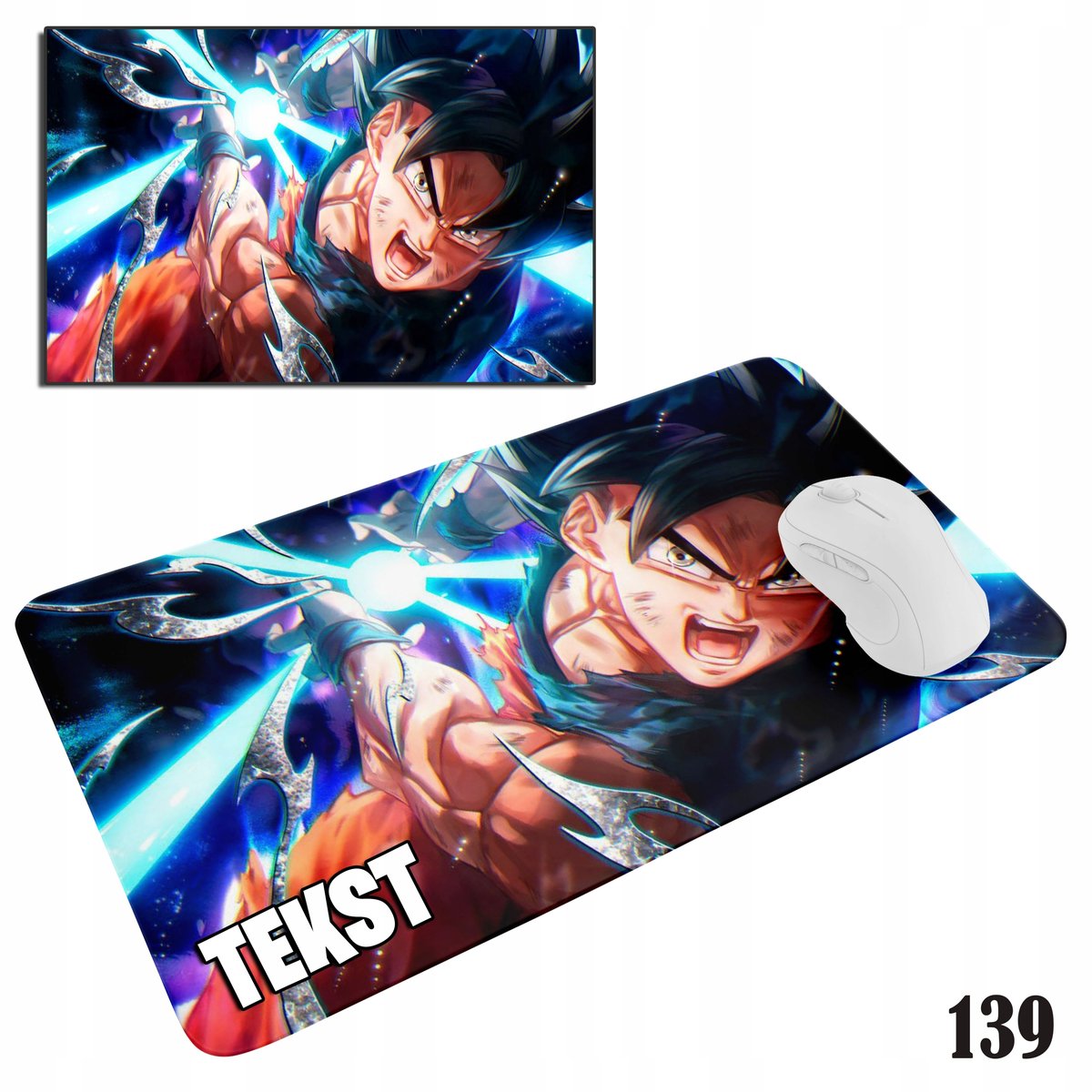 PODKŁADKA POD MYSZKĘ MYSZ WZORY DO WYBORU - DRAGON BALL ANIME 29x36cm