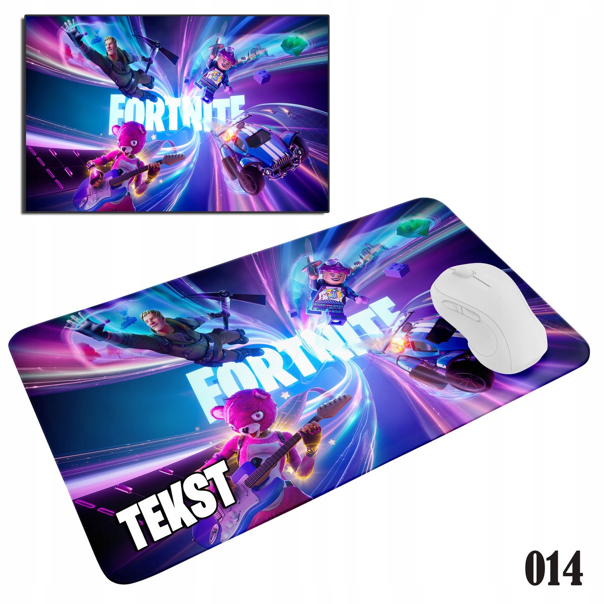 PODKŁADKA POD MYSZKĘ MYSZ WZORY DO WYBORU - FORT.NITE GRY I BAJKI 20x24cm