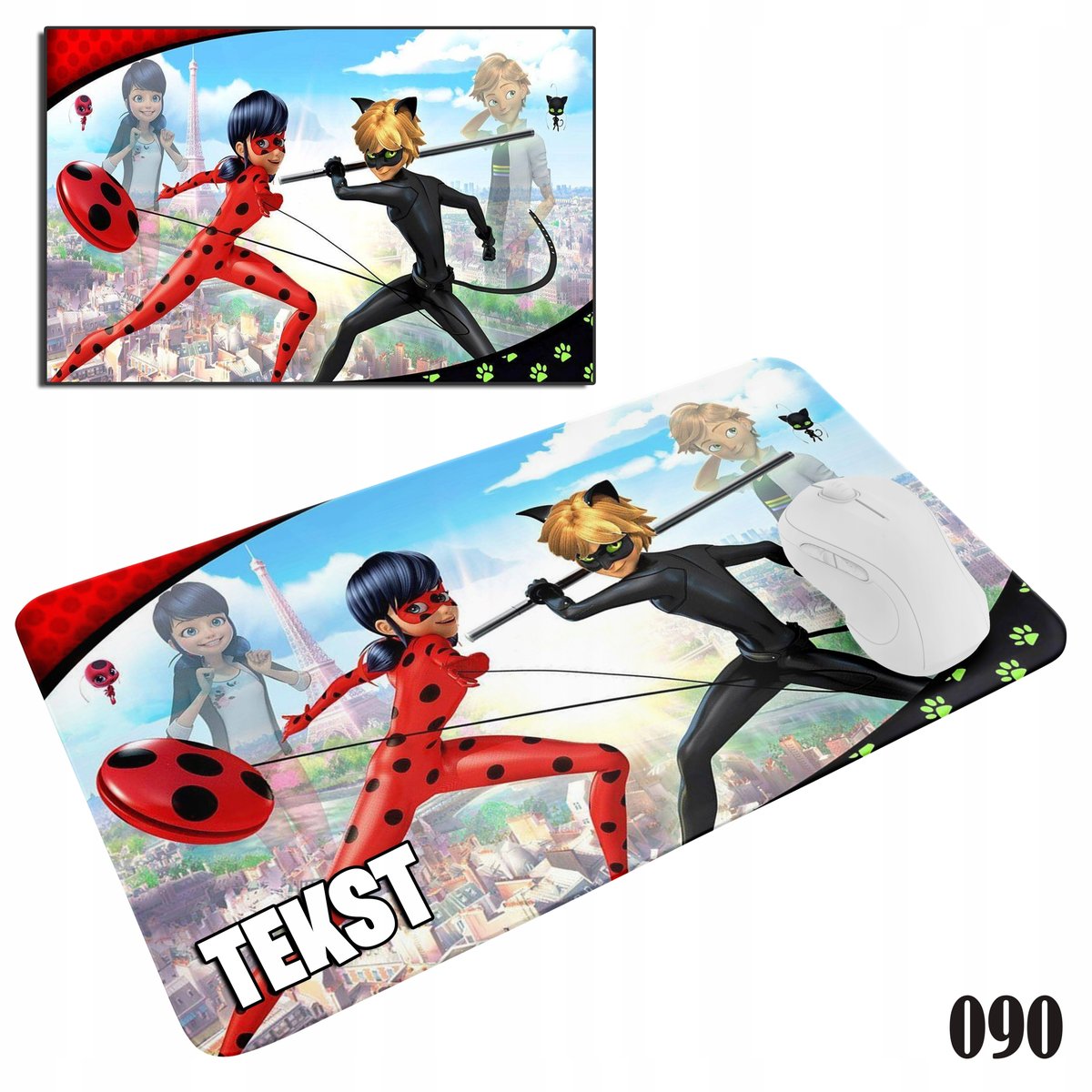 PODKŁADKA POD MYSZKĘ MYSZ WZORY DO WYBORU - MIRACULUM BAJKI 29x36cm