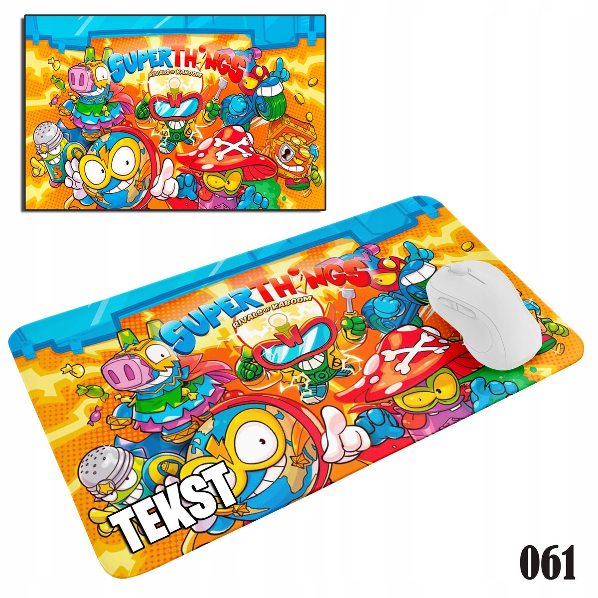 PODKŁADKA POD MYSZKĘ MYSZ WZORY DO WYBORU - SUPER ZINGS GRY BAJKI 29x36cm