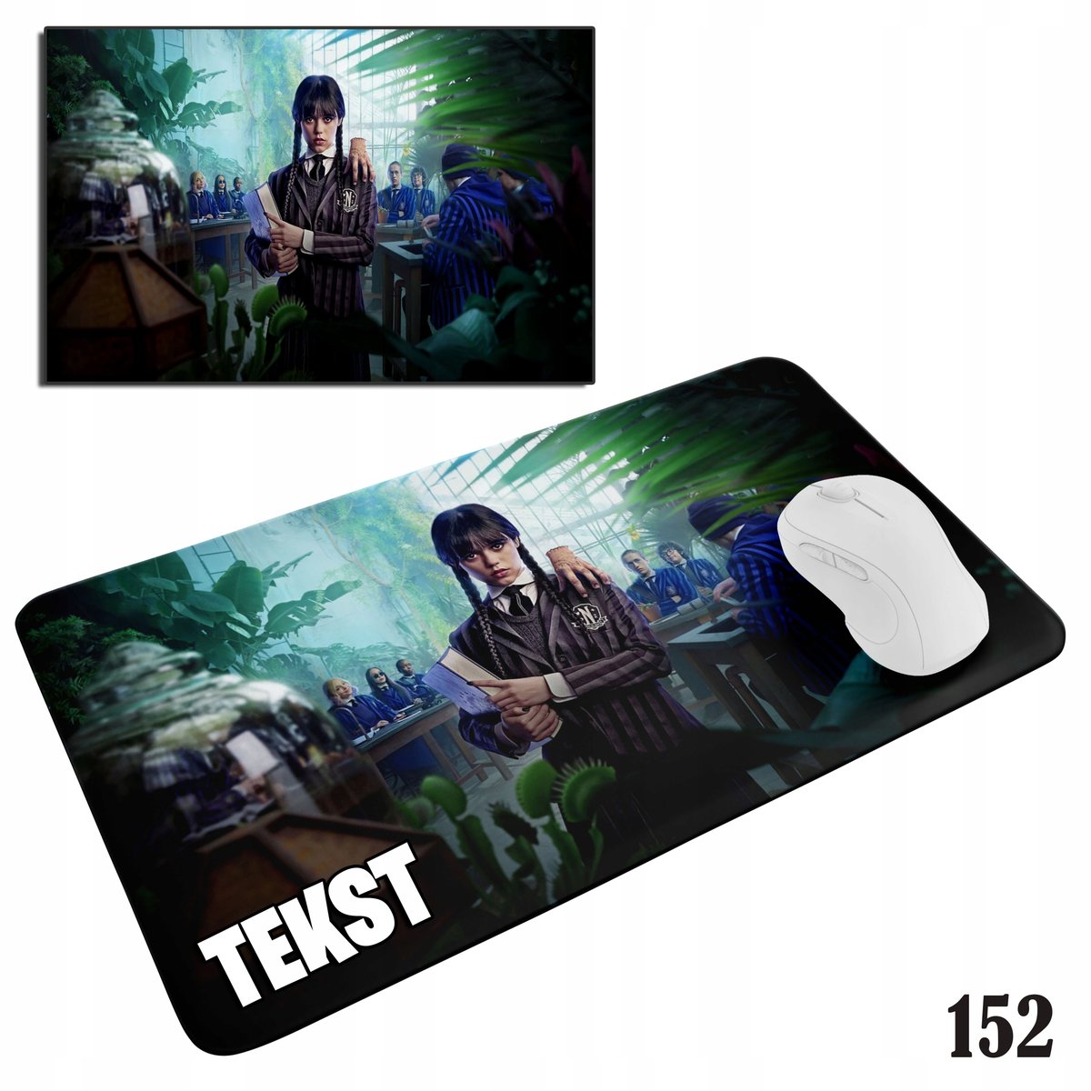 PODKŁADKA POD MYSZKĘ MYSZ WZORY DO WYBORU - WEDNESDAY ADDAMS BAJKI 29x36cm