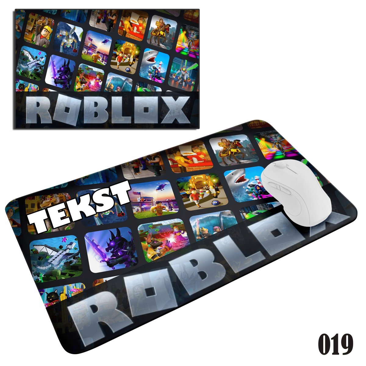 PODKŁADKA POD MYSZKĘ MYSZ WZORY DO WYBORU - ROBLOX GRY 29x36cm