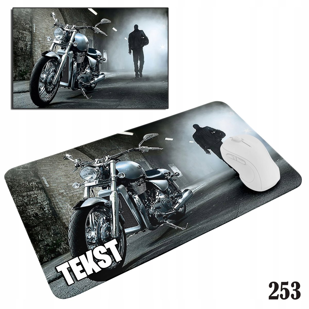 PODKŁADKA POD MYSZKĘ MYSZ WZORY DO WYBORU - MOTOR MOTORY PASJA 29x36cm