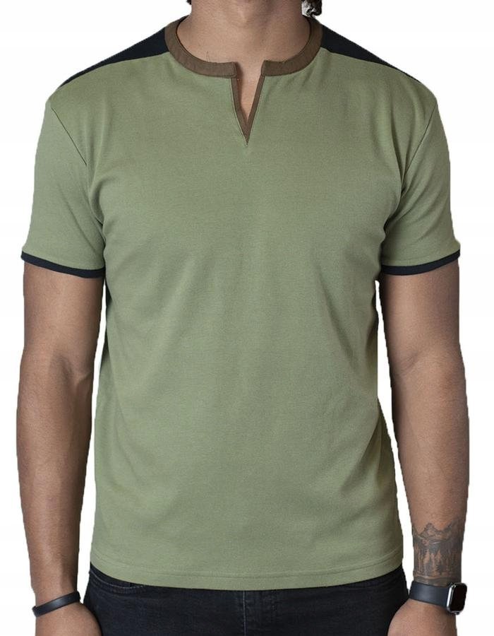 Klasyczna oliwkowa koszulka T-shirt Spear Point M