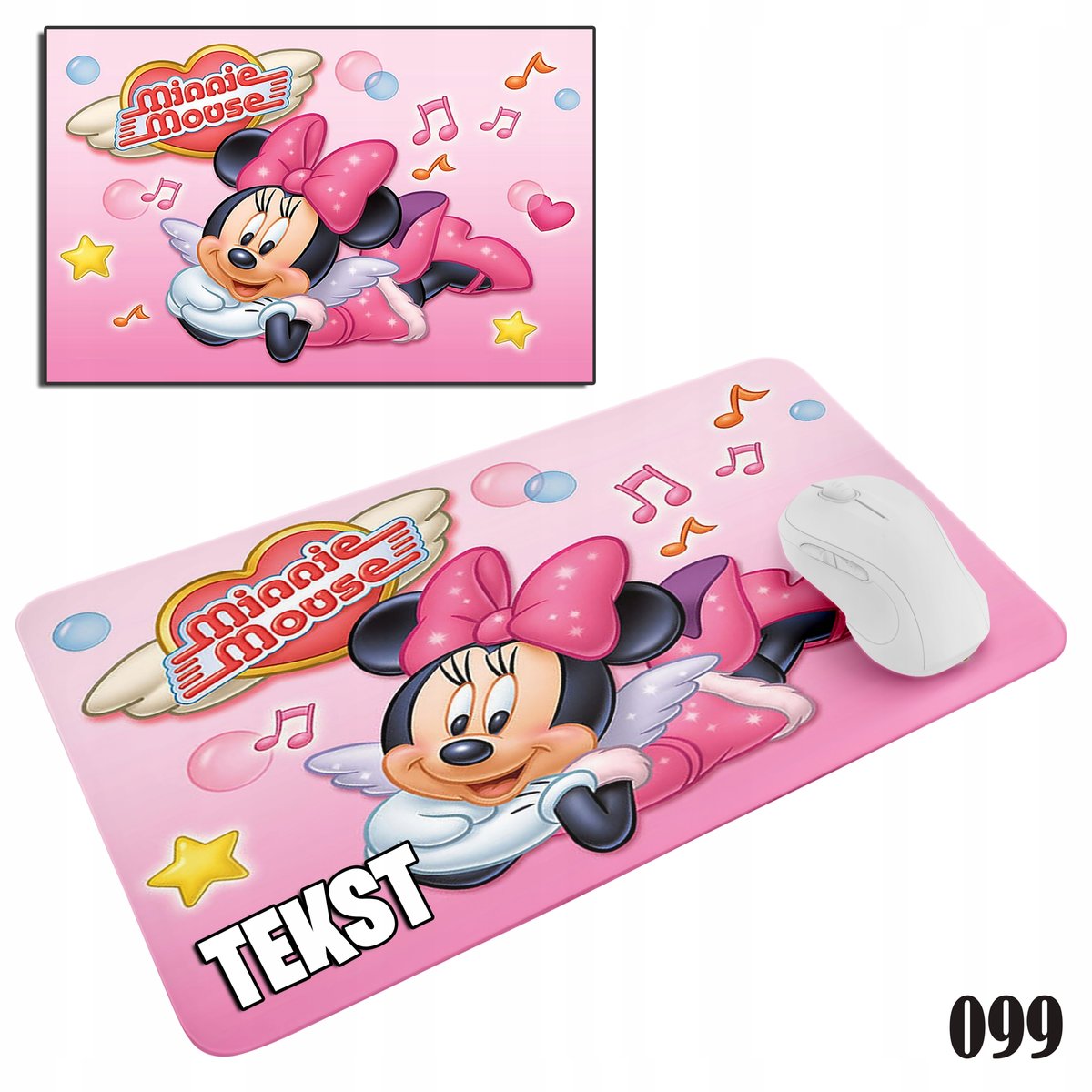 PODKŁADKA POD MYSZKĘ MYSZ WZORY DO WYBORU - MYSZKA MIKI MINI MINNIE 29x36cm