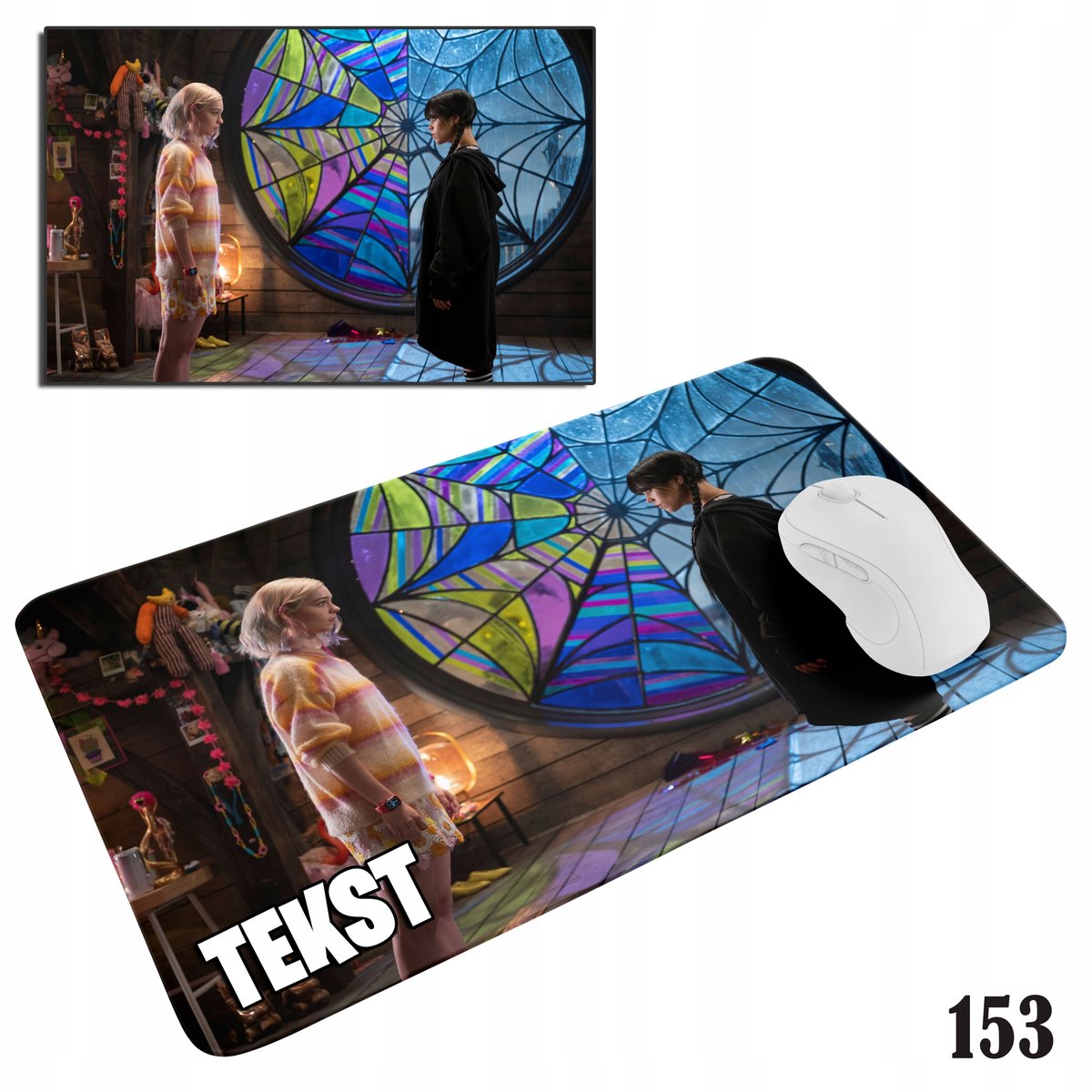 PODKŁADKA POD MYSZKĘ MYSZ WZORY DO WYBORU - WEDNESDAY ADDAMS BAJKI 29x36cm