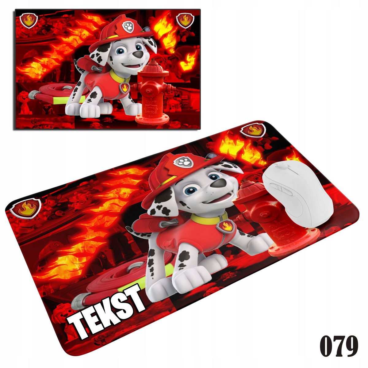 PODKŁADKA POD MYSZKĘ MYSZ WZORY DO WYBORU - PAW PSI PATROL 20x24cm