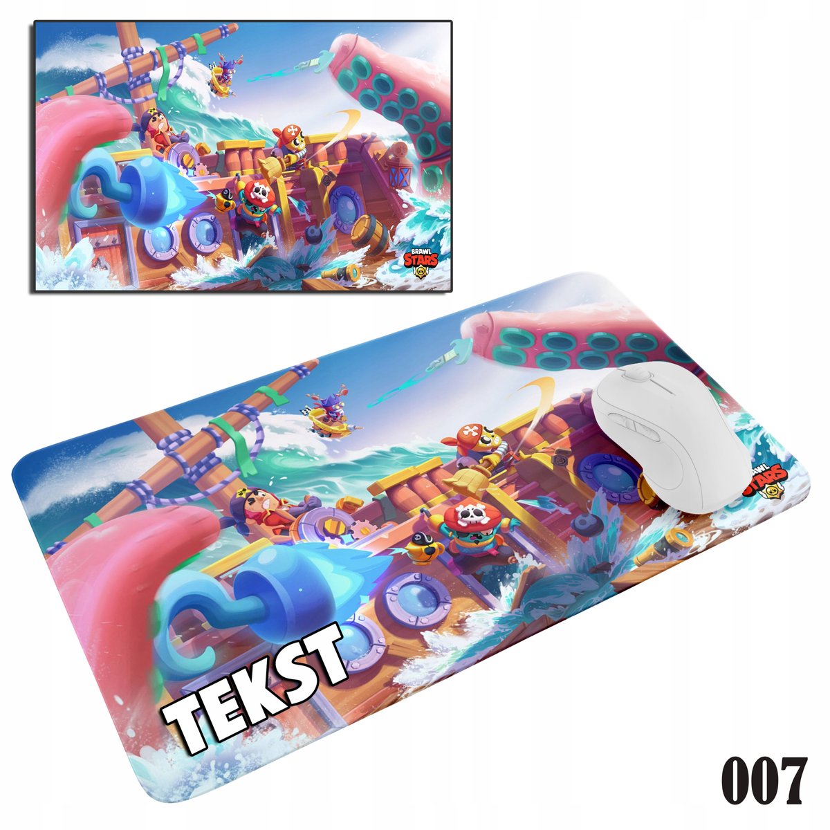 PODKŁADKA POD MYSZKĘ MYSZ WZORY DO WYBORU - BRAW.L STAR.S GRY 29x36cm