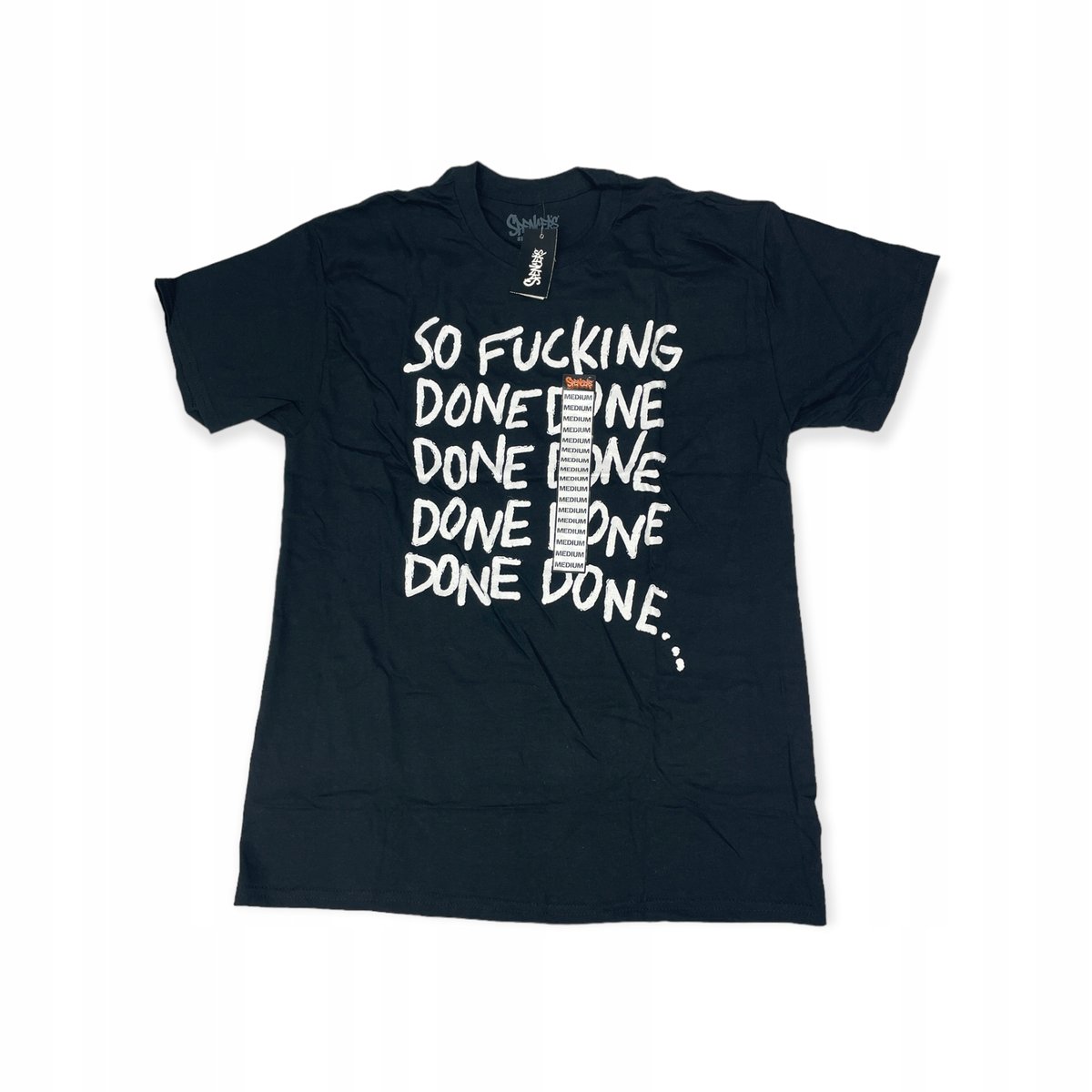 Koszulka T-shirt męski SPENCER'S czarny napisy M