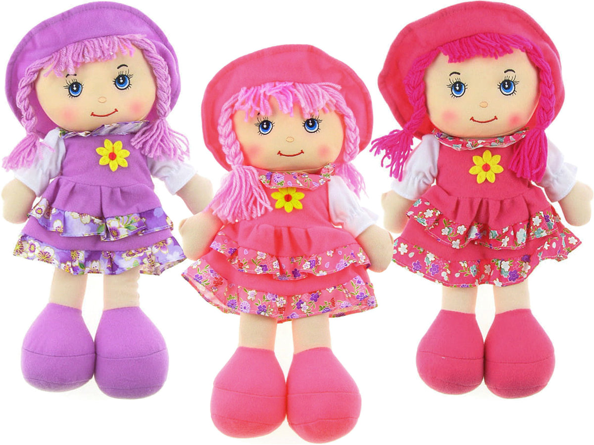 Lalka PRZYTULANKA SZMACIANA Zuzia Kolorowa SZMACIANKA 35 cm Mix Kolorów