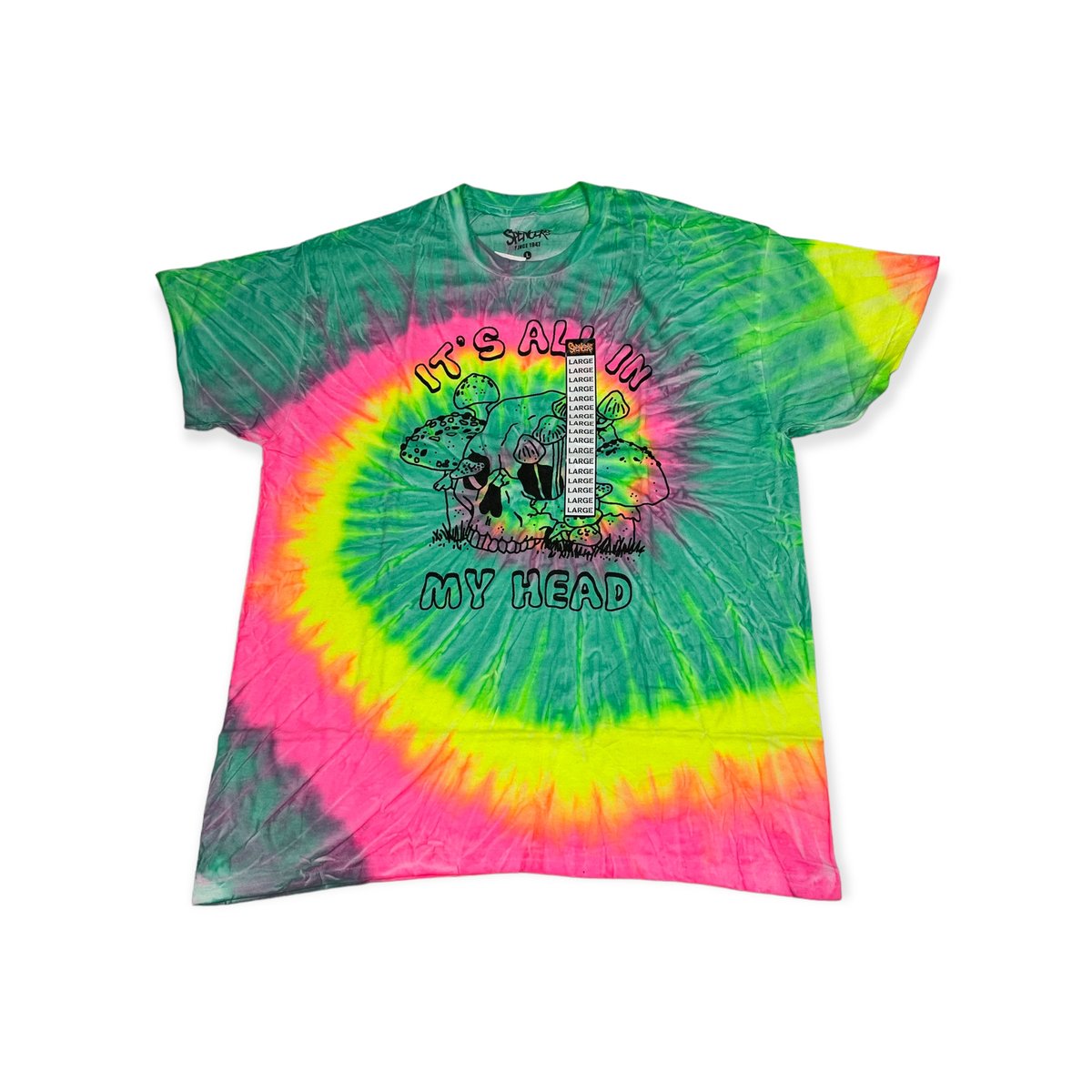 Koszulka t-shirt męski SPENCER'S napisy nadruk L