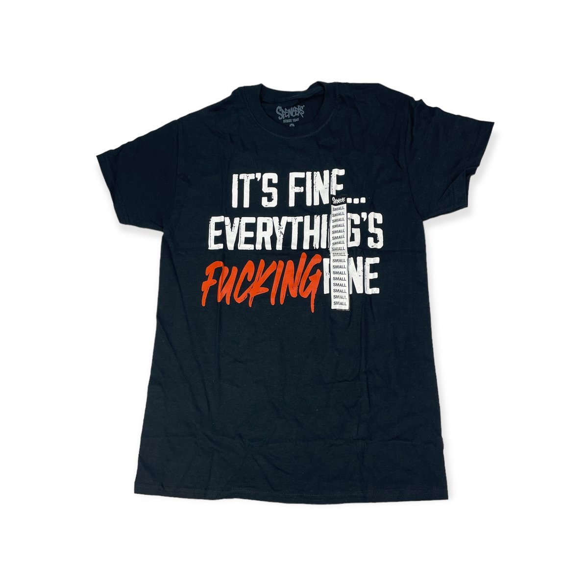 Koszulka T-shirt męski SPENCER'S czarny napis L