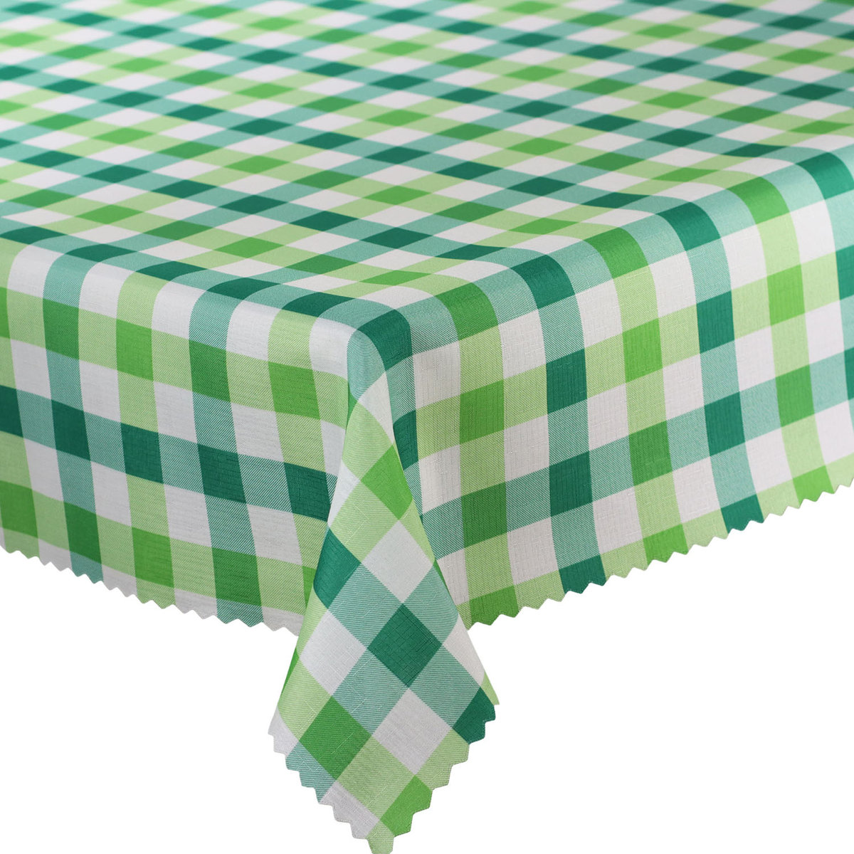 Obrus Plamoodporny Druk Zielona Krata-75x75 cm