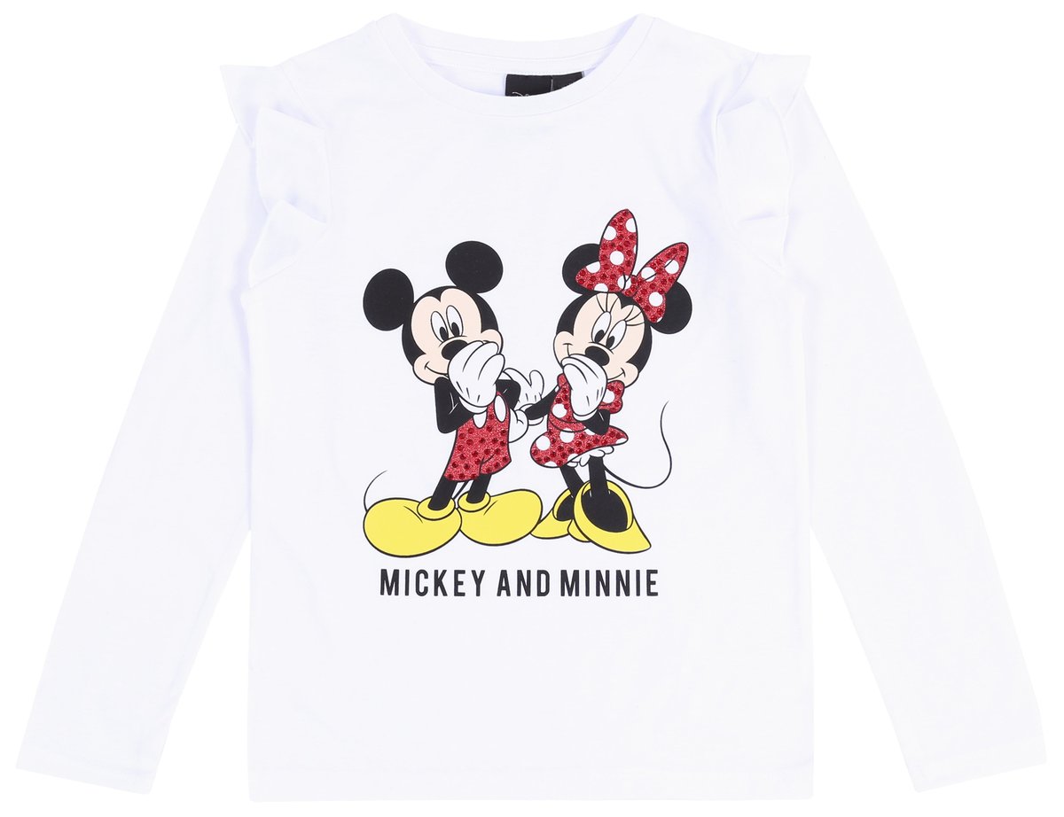 Biała bluzka Minnie DISNEY 4-5 lat 110 cm