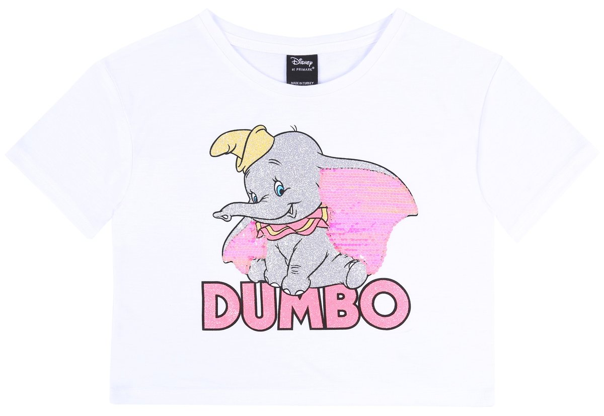 Biała koszulka, top Dumbo DISNEY 10-11 lat 146 cm