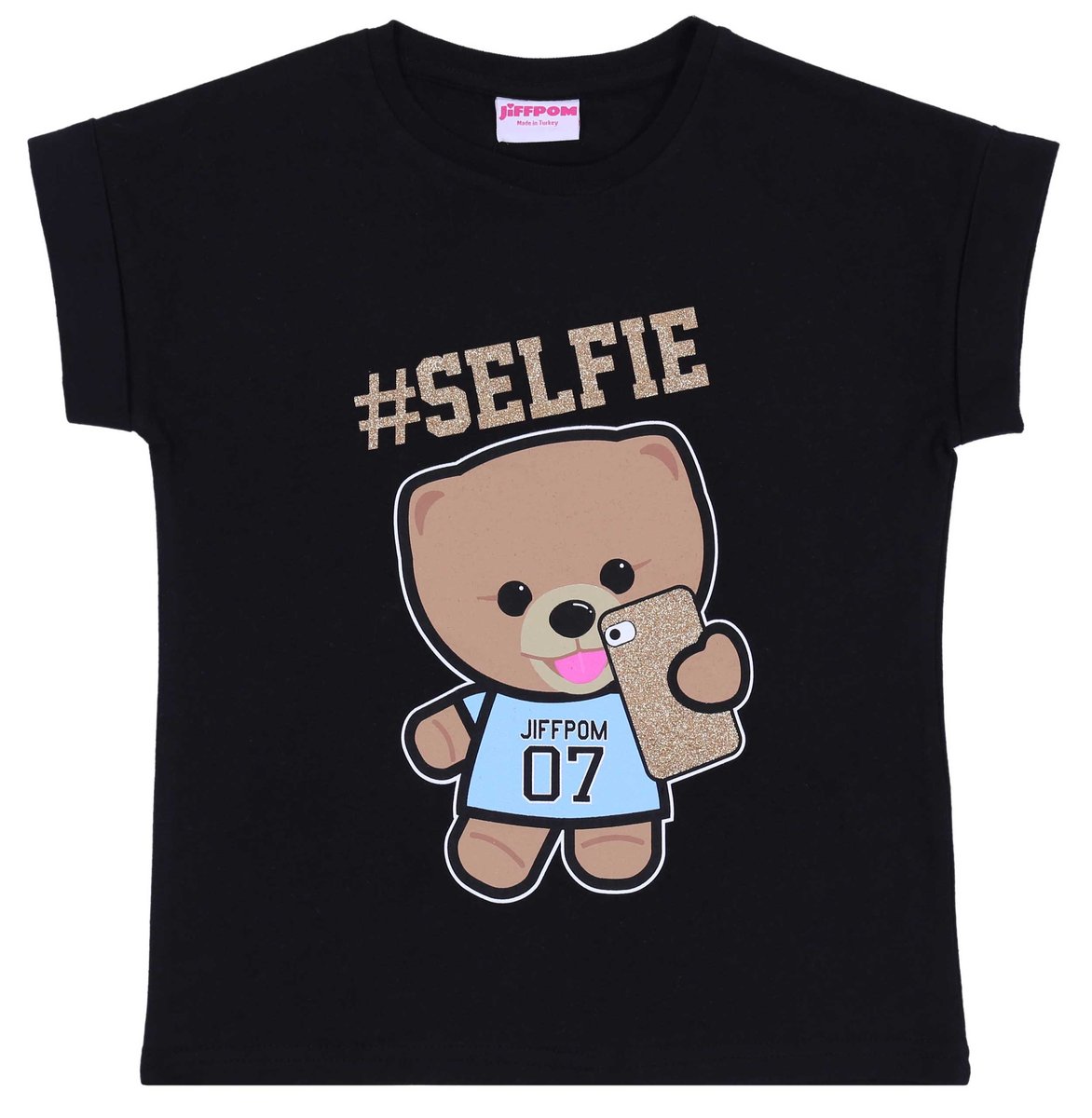 Czarna bluzka Selfie JIFFPOM 9-10 lat 140 cm