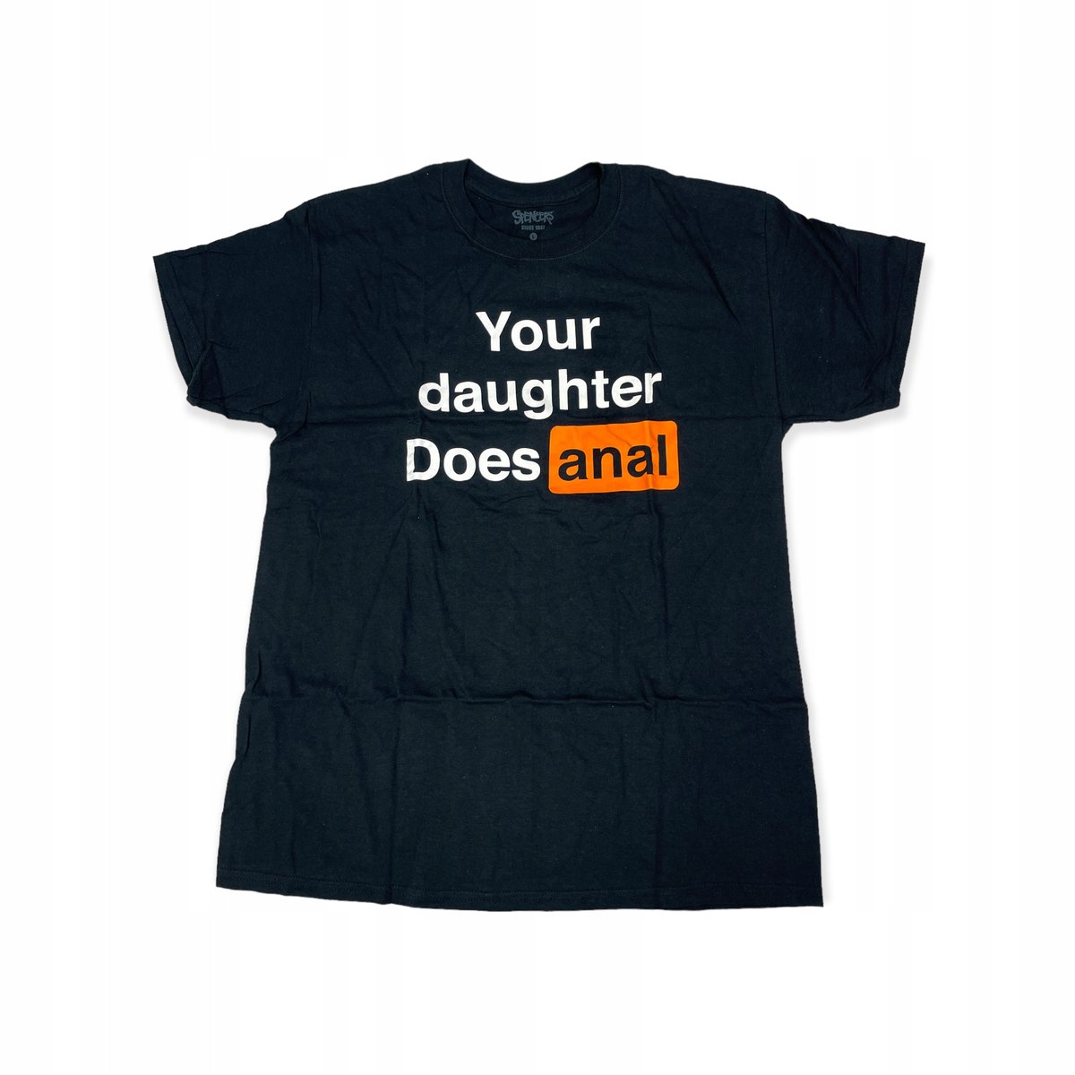 Koszulka t-shirt męski SPENCER'S napis czarna L