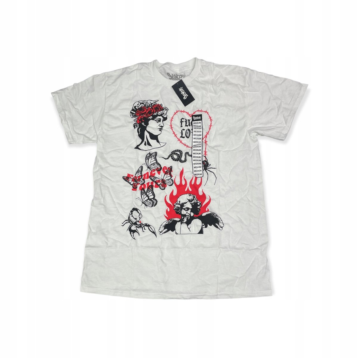 Koszulka T-shirt męski SPENCER'S nadruk napisy M