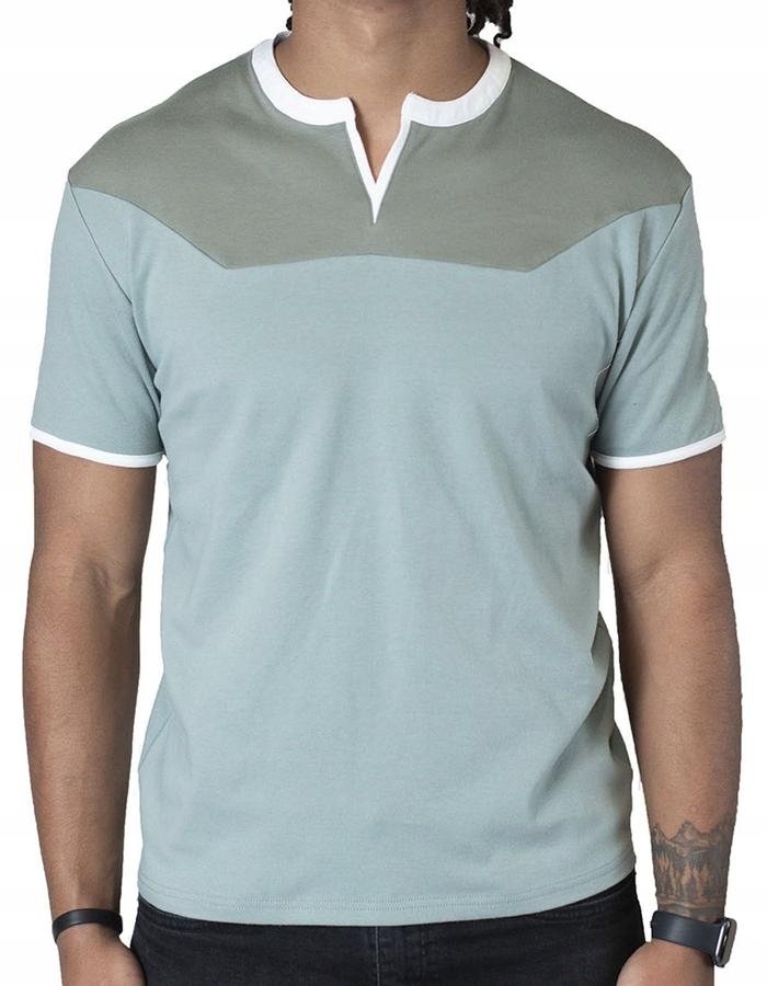 Klasyczna niebieska koszulka T-shirt Spear Point L