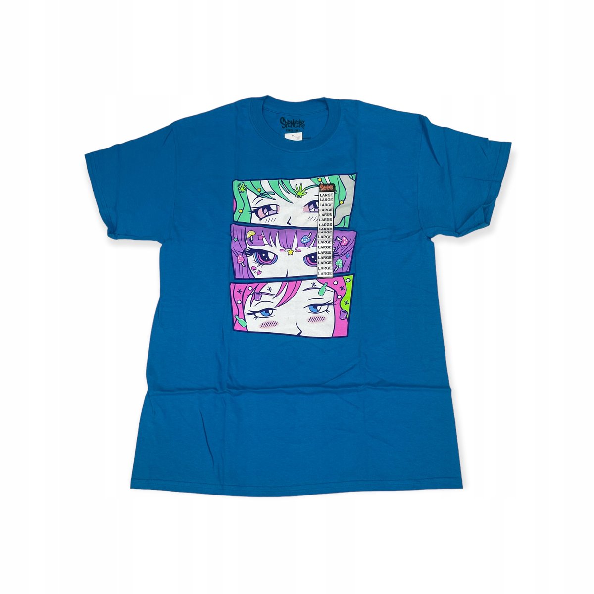 Koszulka T-shirt męski SPENCER'S niebieski napis L