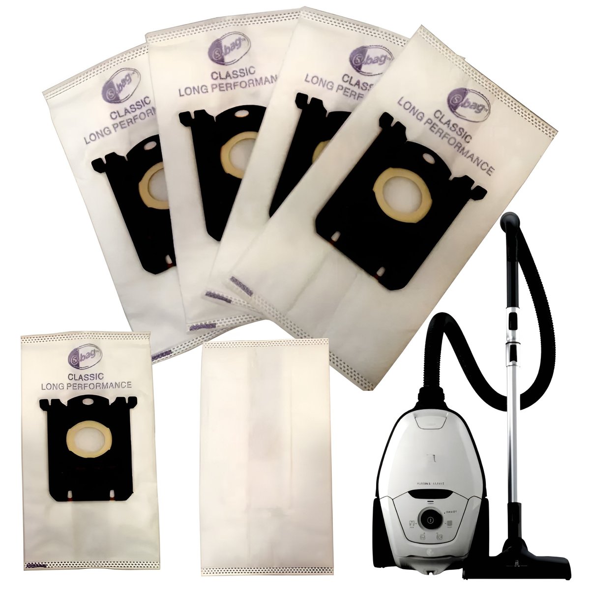 Zamiennik 4xWorki do Odkurzaczy S-bag Electrolux Mikrowłóknina Syntetyczne