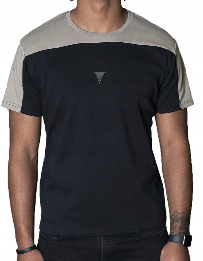 Klasyczna koszulka czarna T-shirt Spear Apparel L