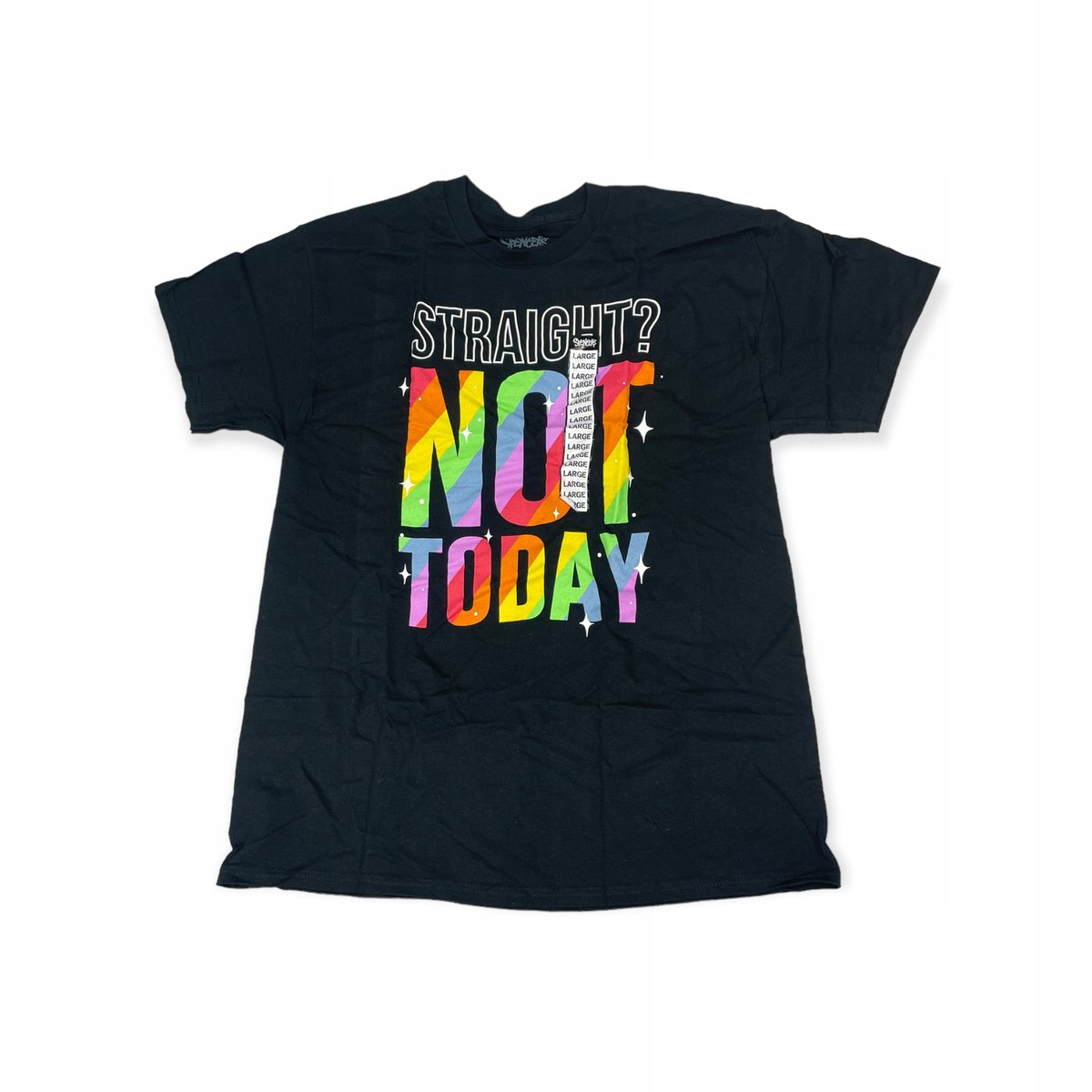 Koszulka t-shirt męski SPENCER'S czarny napisy L