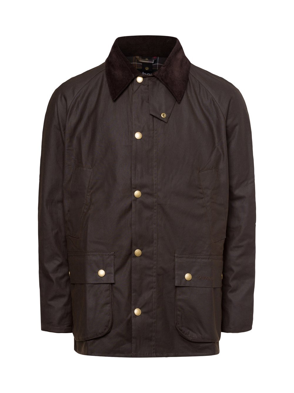 Barbour Kurtka męska Mężczyźni Bawełna brązowy jednolity, S