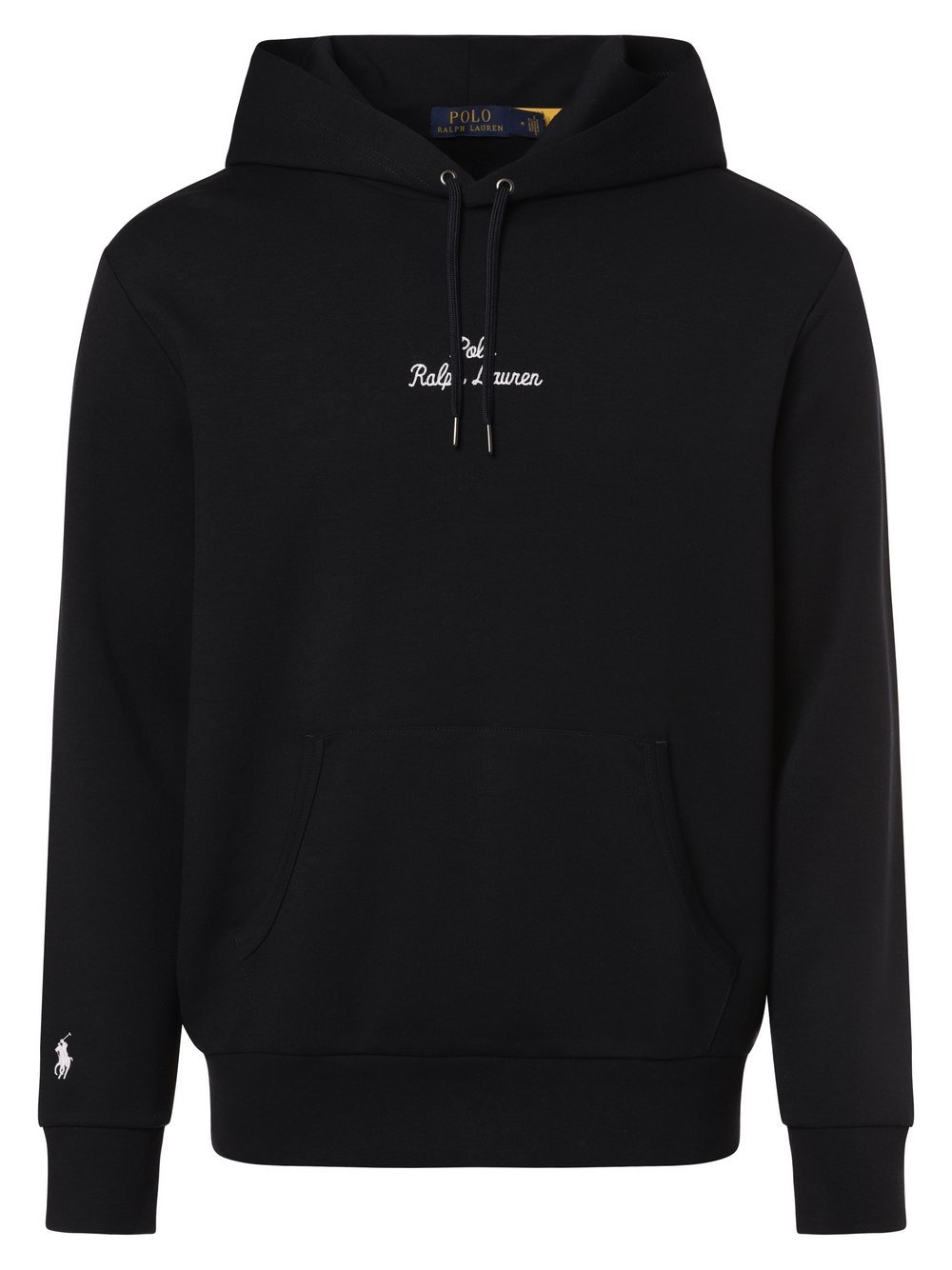 Polo Ralph Lauren Męski sweter z kapturem Mężczyźni Bawełna niebieski jednolity, S