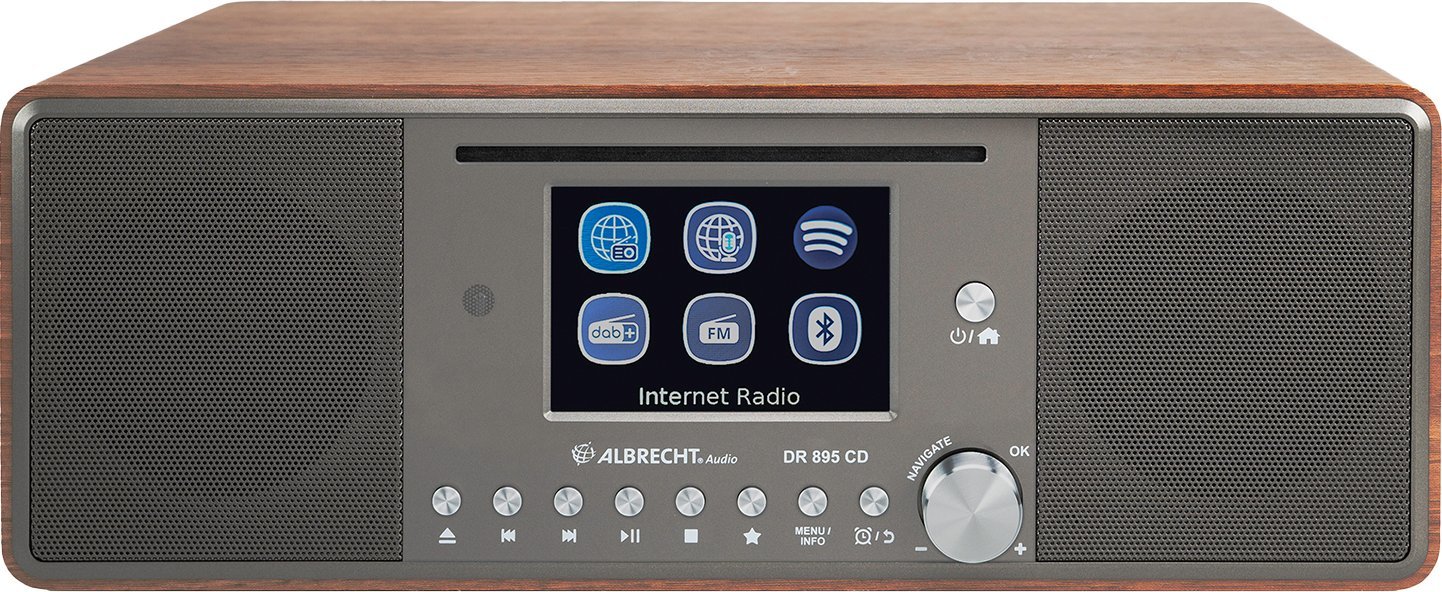 Albrecht DR 895 CD Hybridradio holz