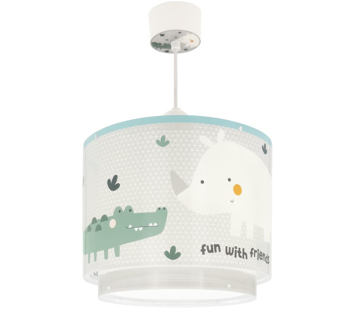 Dalber 60622 - Żyrandol dziecięcy RHICO AND CROCO 1xE27/15W/230V