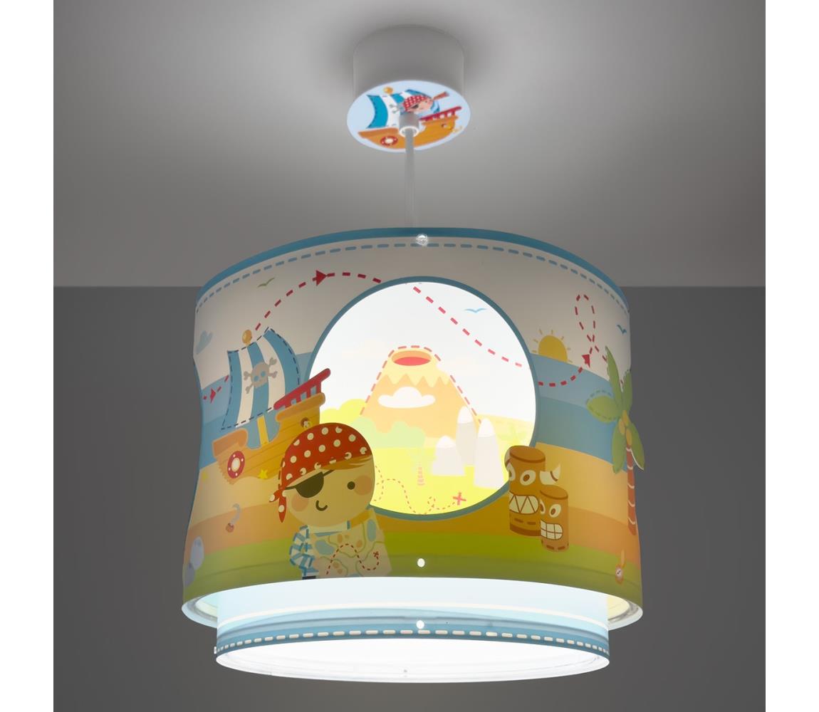 Dalber 60652 - Żyrandol dziecięcy PIRAT ISLAND 1xE27/15W/230V