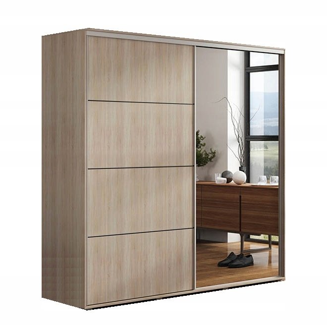 Szafa przesuwna Oliwier 125/215/62 z lustrem