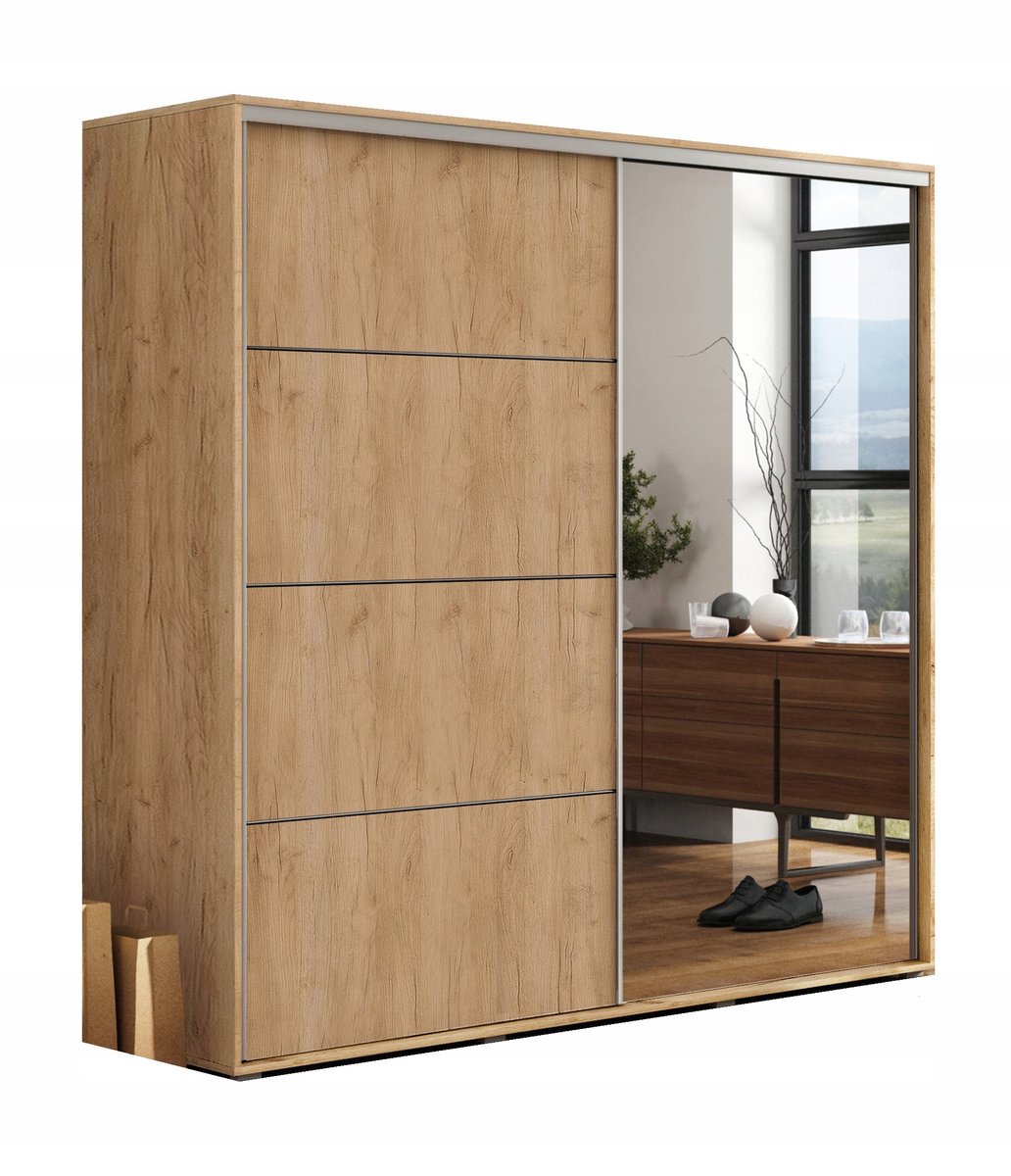 Szafa przesuwna Sandra 230/215/62 z lustrem