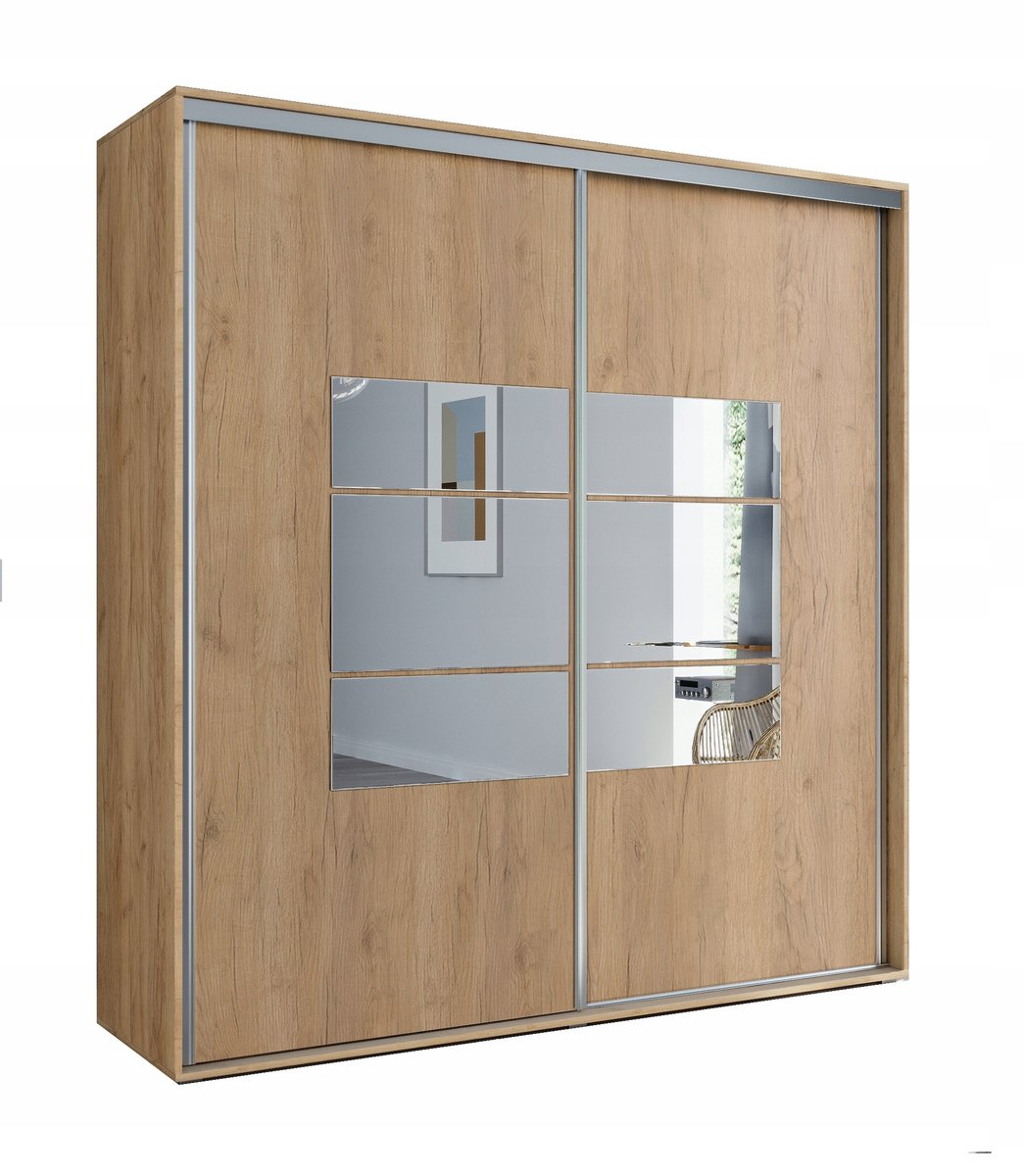 Szafa przesuwna Sandra 230/215 lustro biała i inne