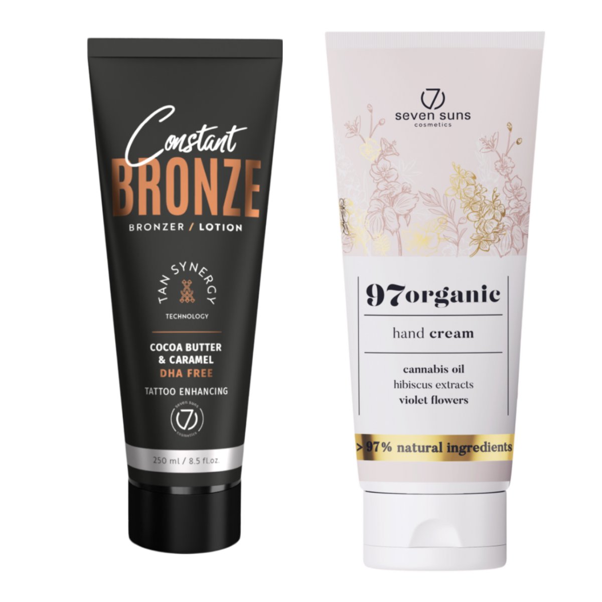 7suns Constant Bronze Bronzer Lotion 250ml + Krem Do Rąk 75ml