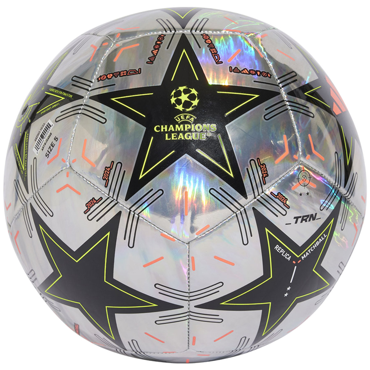 adidas UEFA Champions League Training Foil Ball IX4068, unisex, piłki do piłki nożnej, Srebrne