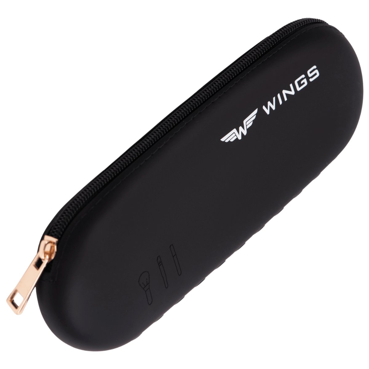 Silikonowe etui podróżne na pędzle BLACK